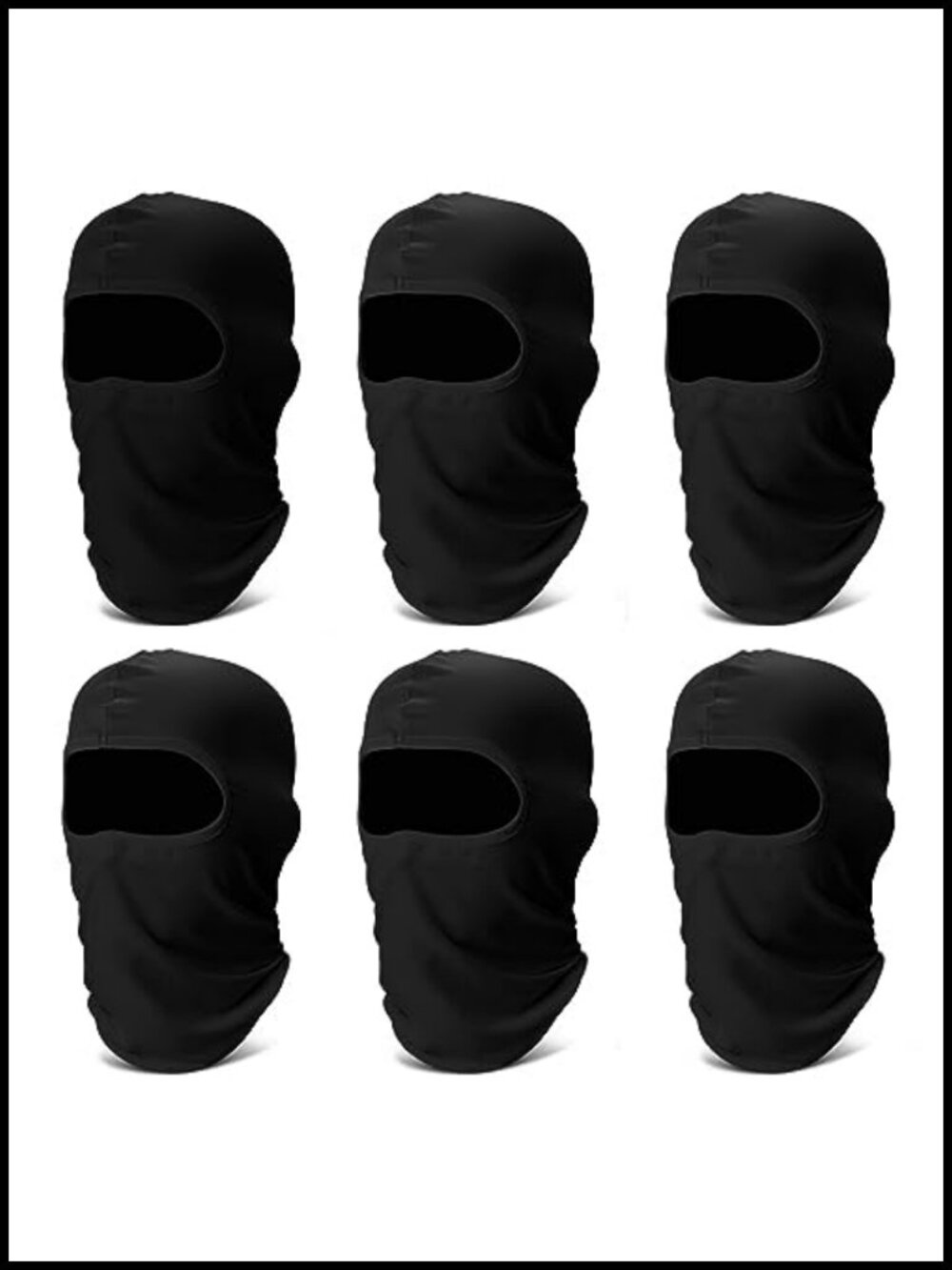 Balaclava Face Ski Mask 6 Pack Cooling Breathable Full Face Cover Unisex